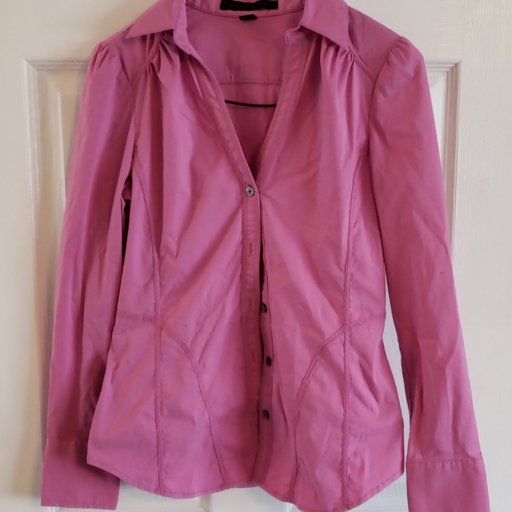 Pink button up